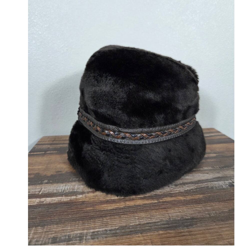 Vintage Union Made Brown Faux Fur Men's Fedora Size Medium